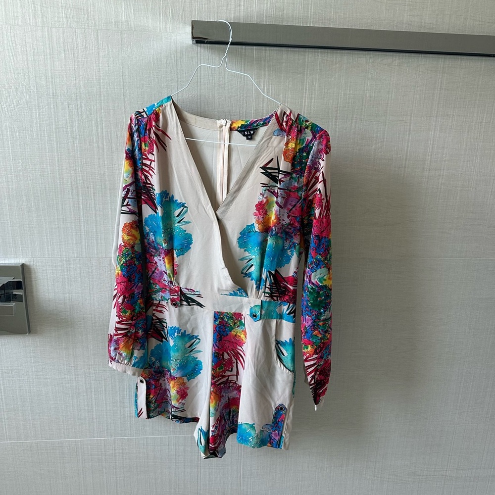 Floral V-Neck Dress with Belt